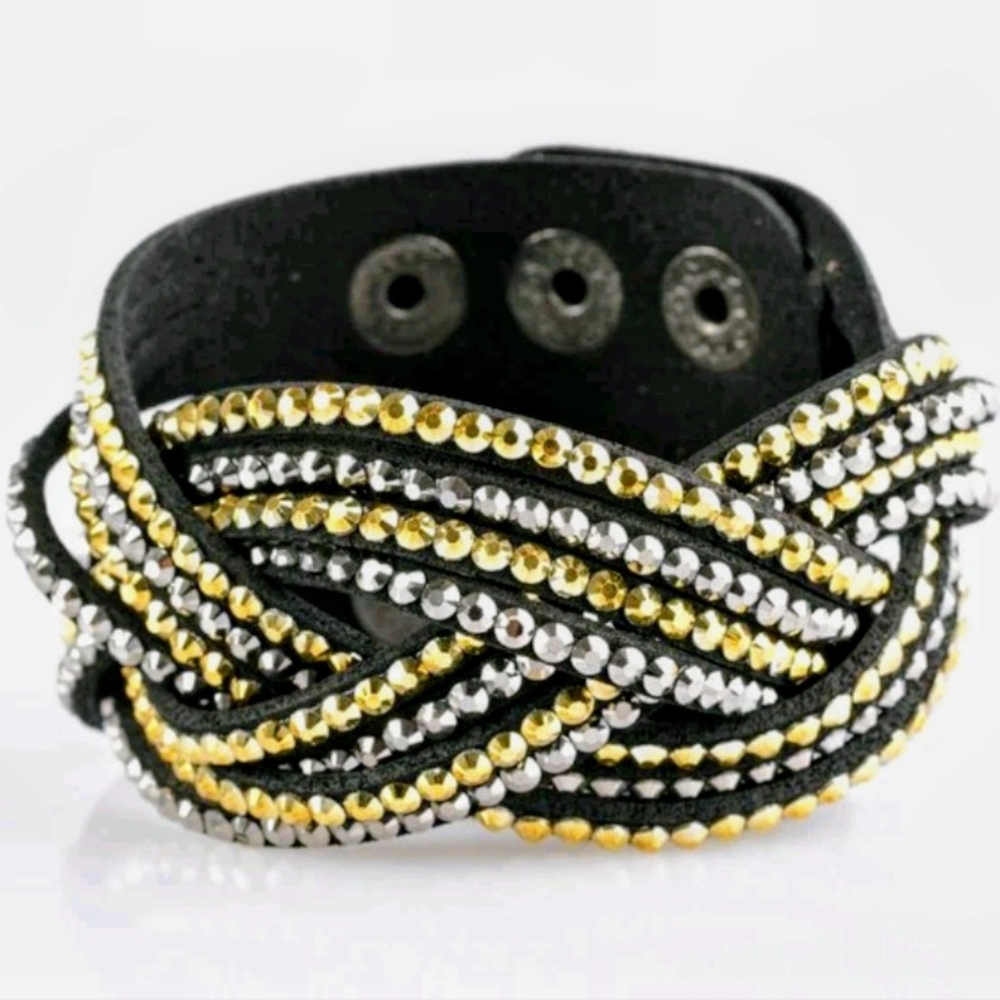 Paparazzi Suede Wrap Braided Bracelet